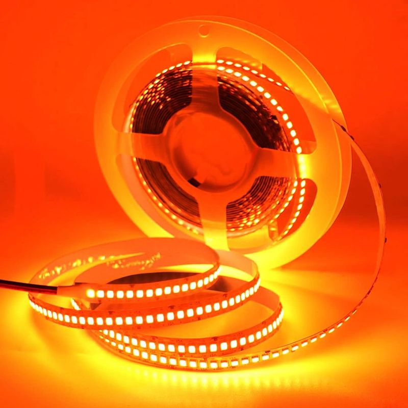12V 240LEDS SMD 2835 LED স্ট্রিপ লাইট 1200LEDs 16.4Ft জলরোধী রঙ লাল সবুজ নীল কমলা জন্য বার