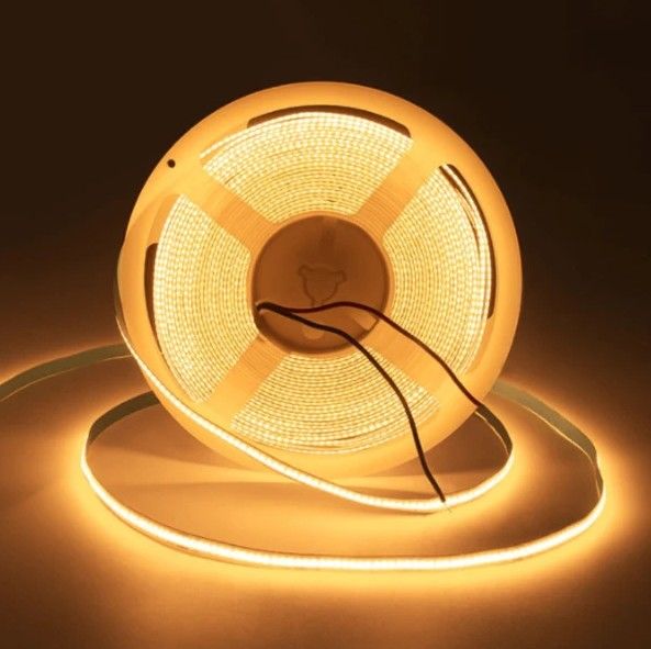 ডিমমেবল আইপি 20 রেট 320LEDS 90Ra COB LED স্ট্রিপ 10W/M ইনডোর আলোর জন্য