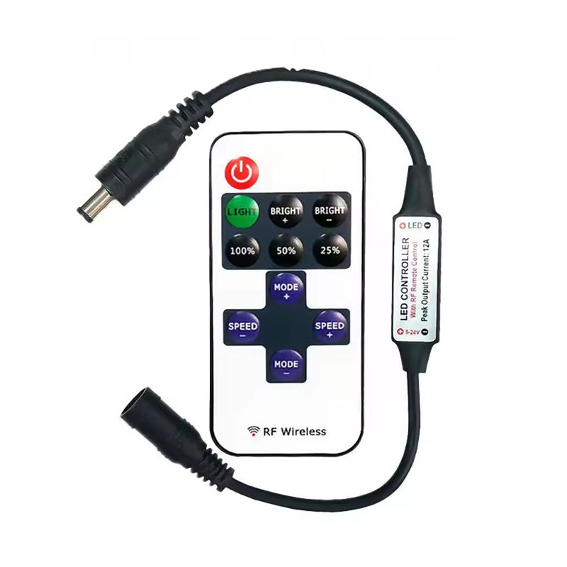 সেরা বিক্রেতা মিনি নেতৃত্বাধীন নিয়ামক 11keys 5V 12V 24V একক রঙ নিয়ামক আরএফ বেতার স্পর্শ দূরবর্তী উজ্জ্বলতা নেতৃত্বাধীন dimmer