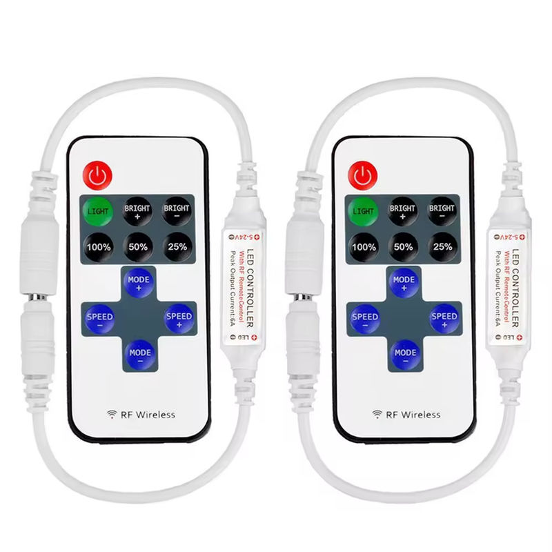 সেরা বিক্রেতা মিনি নেতৃত্বাধীন নিয়ামক 11keys 5V 12V 24V একক রঙ নিয়ামক আরএফ বেতার স্পর্শ দূরবর্তী উজ্জ্বলতা নেতৃত্বাধীন dimmer