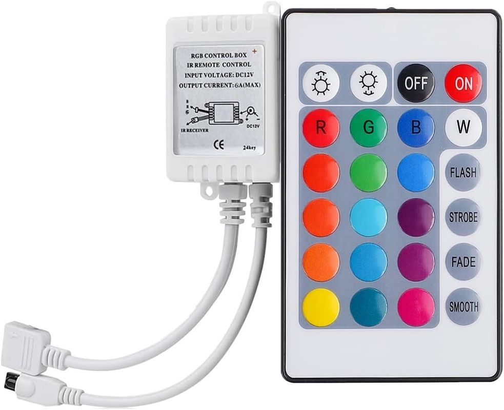 5M রিমোট কন্ট্রোল RGB SMD5050 LED স্ট্রিপ লাইট রঙ পরিবর্তনকারী DC12V