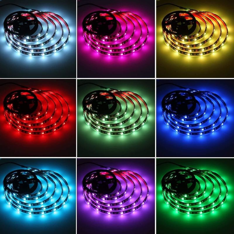 5M রিমোট কন্ট্রোল RGB SMD5050 LED স্ট্রিপ লাইট রঙ পরিবর্তনকারী DC12V