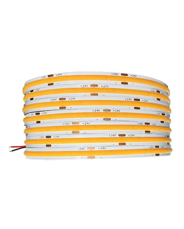 উচ্চ CRI DC24V COB480 লাইট 5m/roll RA90 cob strip for indoor outdoor decoration জলরোধী প্রোফাইল COB strip