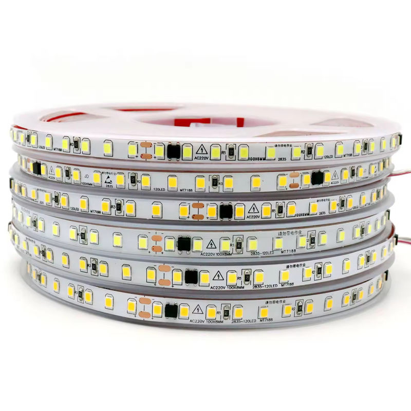 2835 120Leds 8W/M CRI80 নমনীয় LED স্ট্রিপ 5M/10M দৈর্ঘ্য হোম ক্রিসমাস সজ্জা জন্য