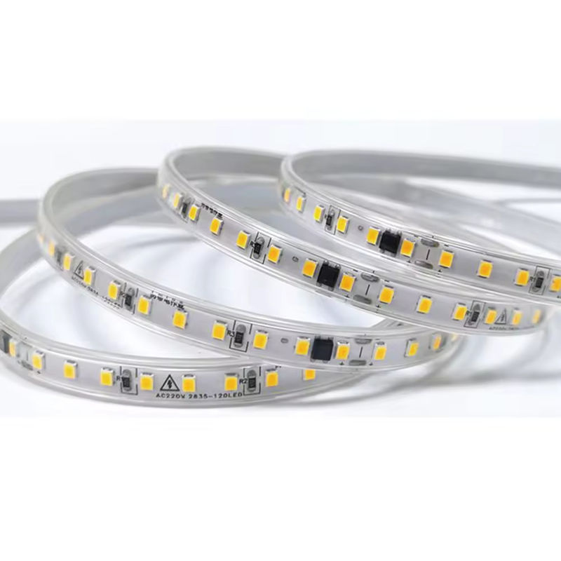 কাটেবল 110V 10cm IP65 120 LEDs 2835 LED স্ট্রিপ টেপ ল্যাম্প নন-ওয়াটারপ্রুফ IP20 নমনীয় LED স্ট্রিপ
