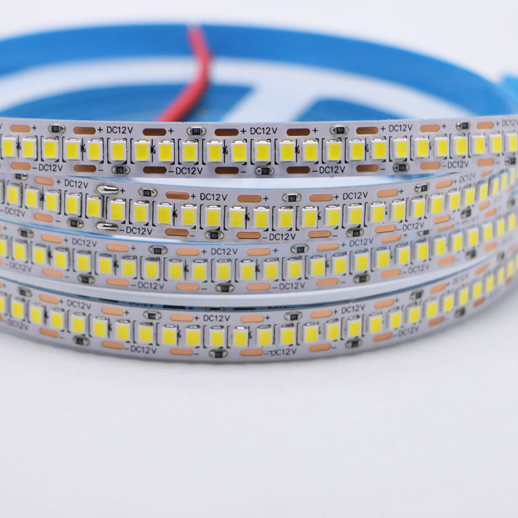 DC12V/24V 10mm 5M/Roll 2835 80Ra LED Strip With White PCB And 120° Beam Angle