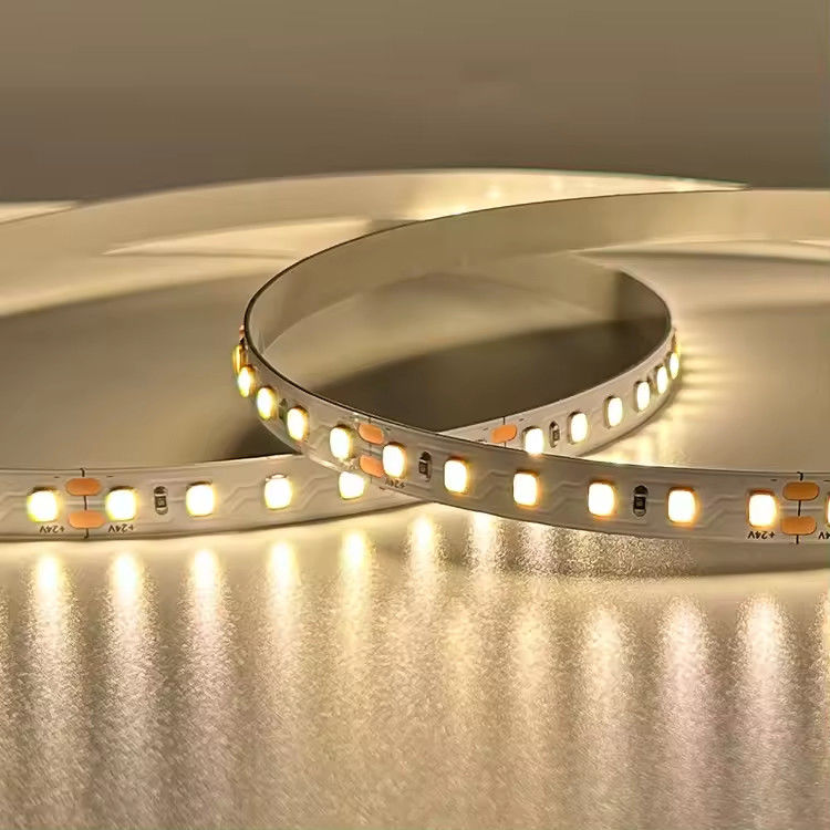 উচ্চ সিআরআই 98 পূর্ণ বর্ণালী দীর্ঘ জীবন 120LEDs/M Dc24v 10mm 120LED SMD 2835 ইনডোর ডেকোরেশন LED স্ট্রিপ লাইট
