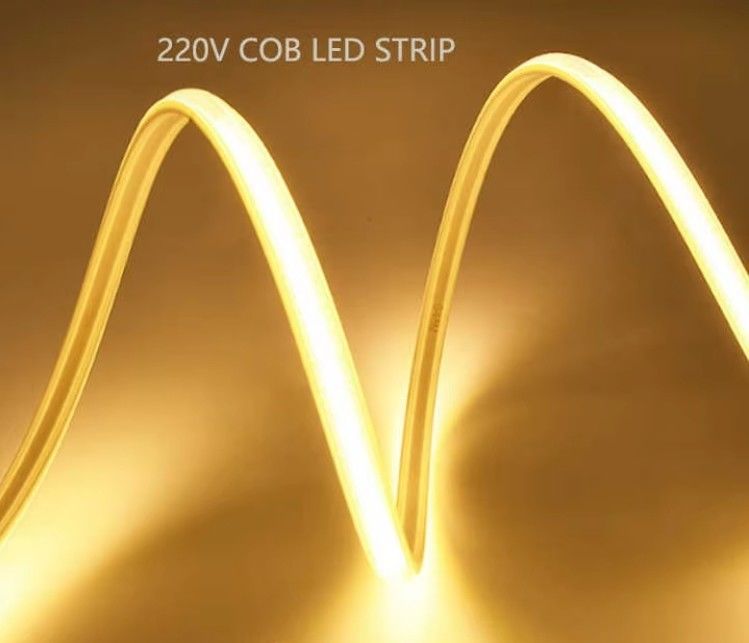 COB 288LED উচ্চ ভোল্টেজ ইনডোর এবং আউটডোর নমনীয় COB LED স্ট্রিপ লাইট 110V 220V