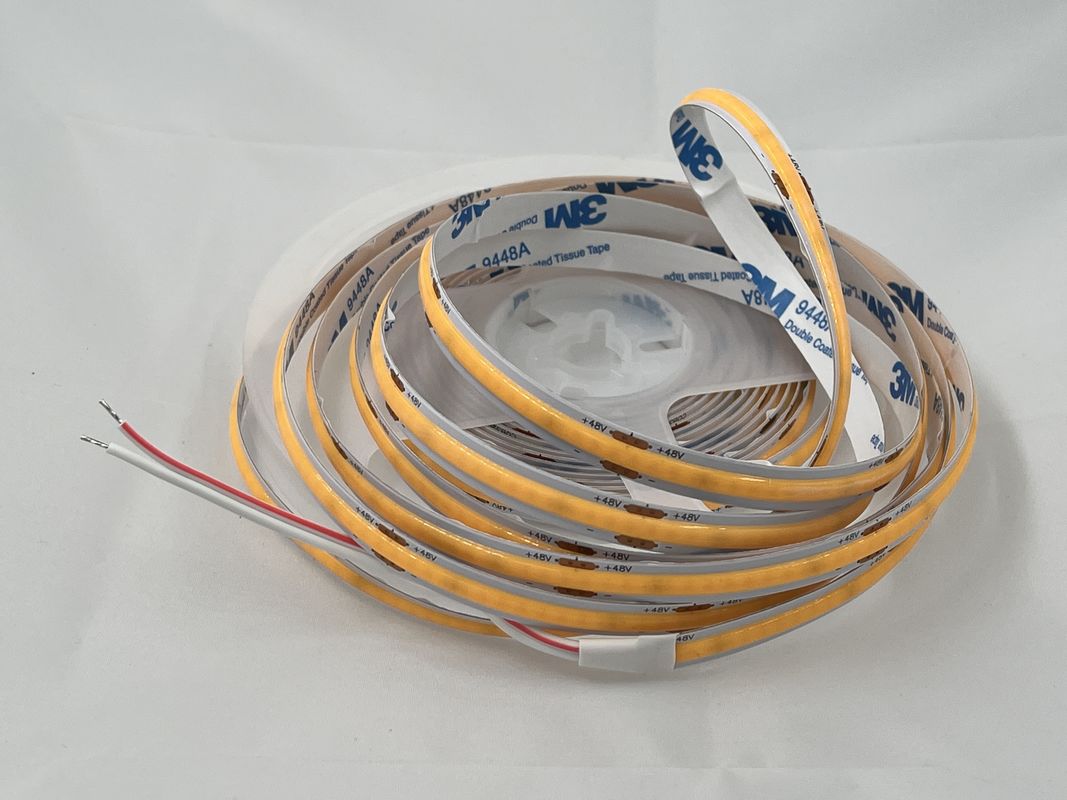 48V COB 320leds/M 90CRI ডিমমেবল 100lm/W 11W/M নমনীয় COB LED স্ট্রিপ লাইট ইনডোর সজ্জা জন্য