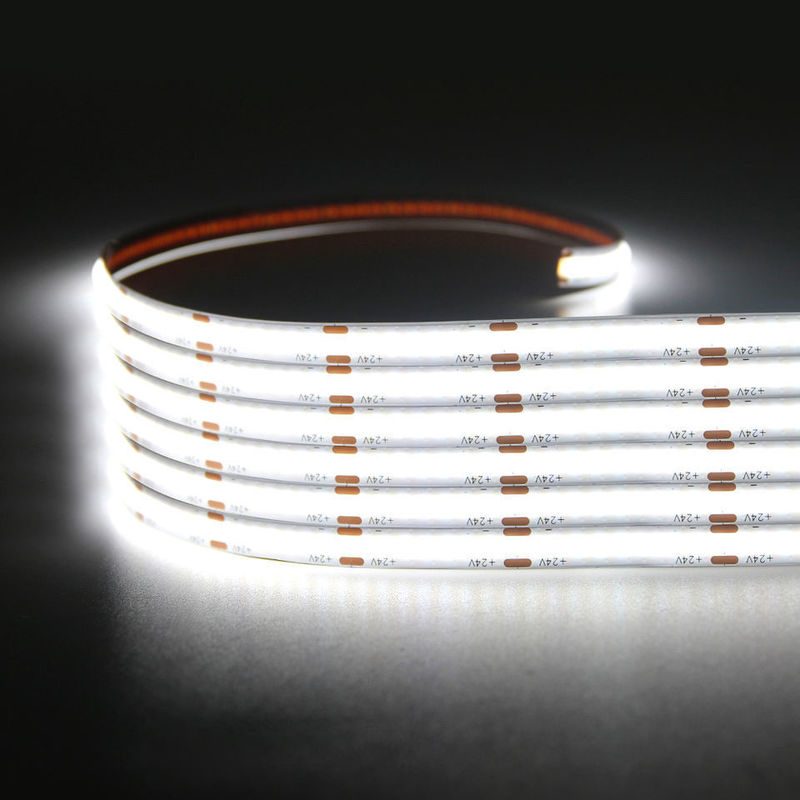 320LEDs/m LED COB নমনীয় স্ট্রিপ DC24V 12V 5m 10W ল্যান্ডস্কেপ আলো জন্য -25 50C CRI 90