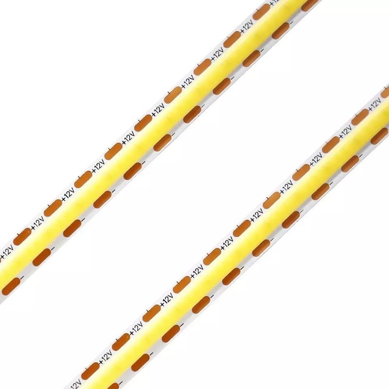 320Leds নমনীয় LED স্ট্রিপ সাদা / উষ্ণ সাদা DC24V 8mm প্রস্থ ইন্টিগ্রেটেড COB LED আলো