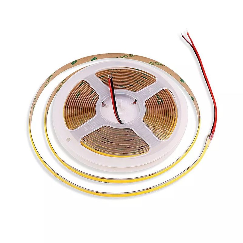 ইনডোর এবং আউটডোর 230v 220v এসি Fob Cob LED টেপ উষ্ণ হোয়াইট ব্লু Ip65 জলরোধী 0.3kg পণ্য ওজন
