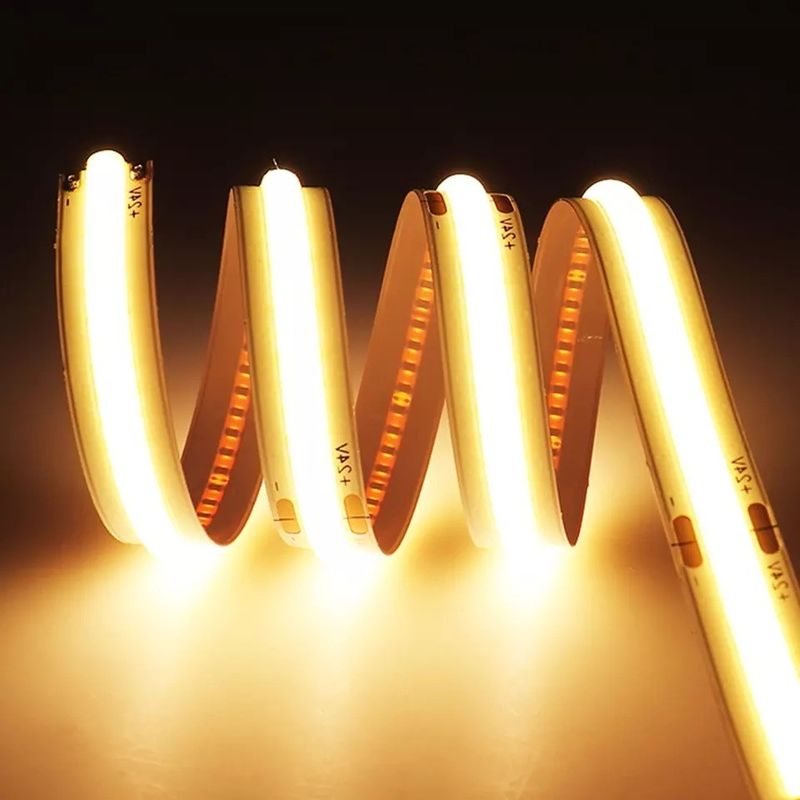 ইনডোর এবং আউটডোর 230v 220v এসি Fob Cob LED টেপ উষ্ণ হোয়াইট ব্লু Ip65 জলরোধী 0.3kg পণ্য ওজন