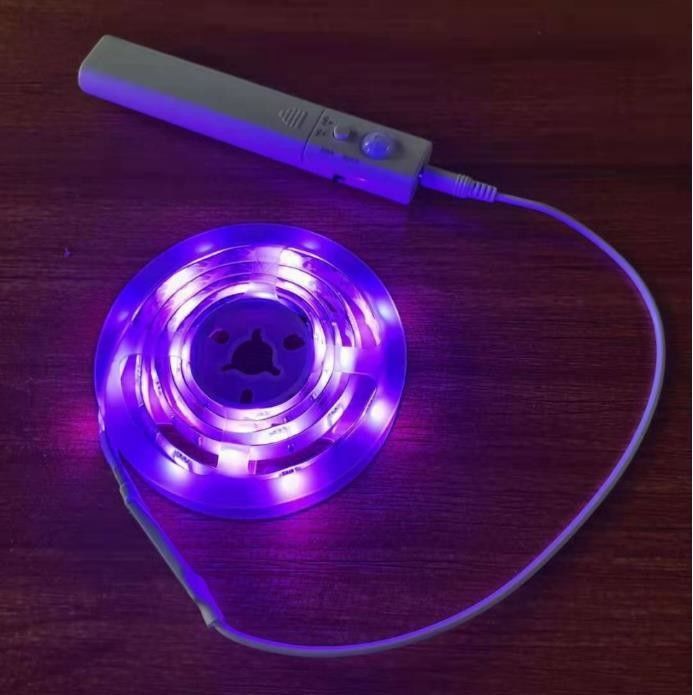 SMD2835 LED স্ট্রিপ লাইট মোশন সেন্সর সহ 1m দৈর্ঘ্য ইউএসবি রিচার্জযোগ্য দিন এবং রাতের মোড