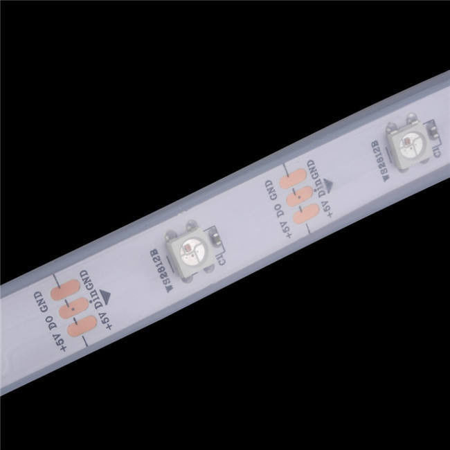 জলরোধী 12V ws2812 ws2811 LED স্ট্রিপ 60LEDs জন্য ম্যাজিক রঙ RGB সজ্জা CRI Ra 80