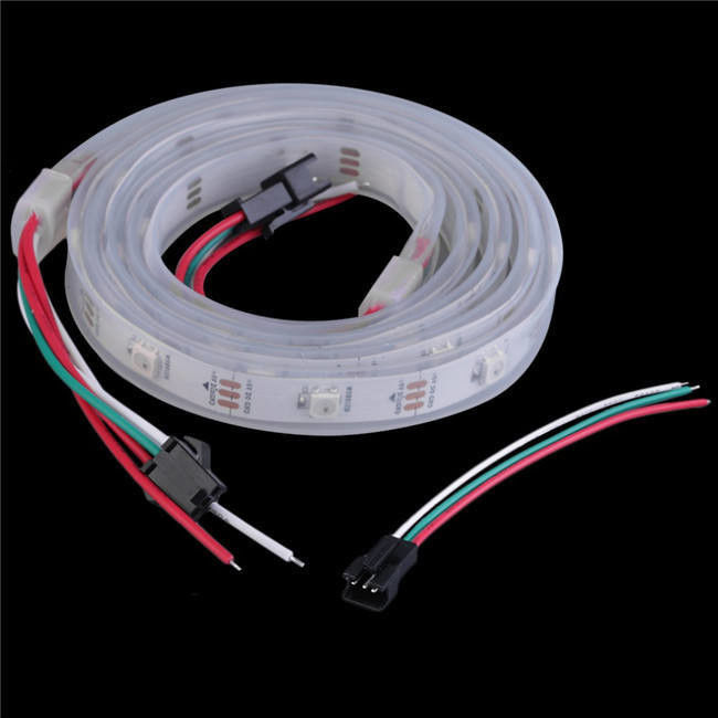 জলরোধী 12V ws2812 ws2811 LED স্ট্রিপ 60LEDs জন্য ম্যাজিক রঙ RGB সজ্জা CRI Ra 80