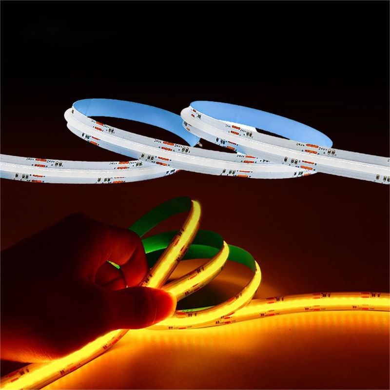 LED টেপ 5m/লট Smd 320 384 840leds/m জলরোধী নমনীয় কোব LED স্ট্রিপ Dc 24v Ra90 RGBCCT 3000k 4000k 6000k