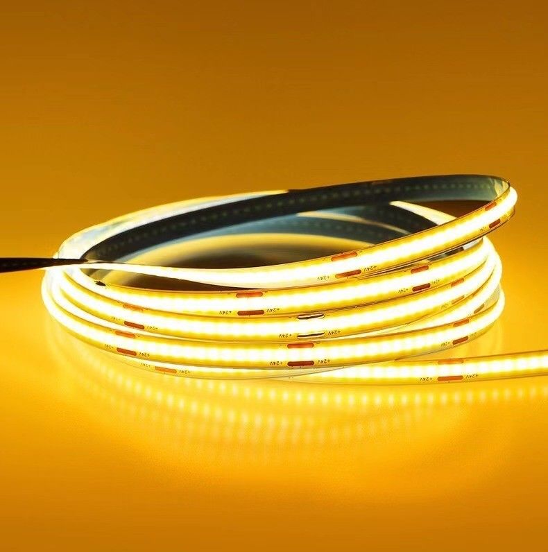 12v 24v 480 led Ce Rohs 3 নমনীয় হালকা Cob LED স্ট্রিপ Dimmer এবং সমর্থন Dimming সঙ্গে