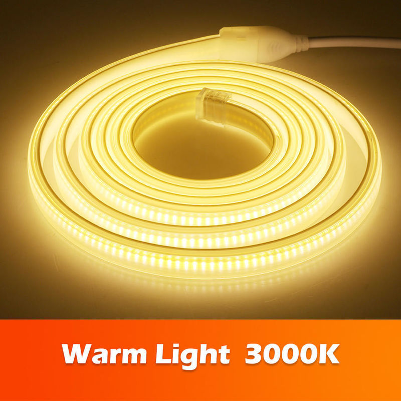 220v 280LEDs/m সাদা/গরম সাদা/নিরপেক্ষ সাদা COB LED স্ট্রিপ সিই RoHS 100m 50m উচ্চ ভোল্টেজ