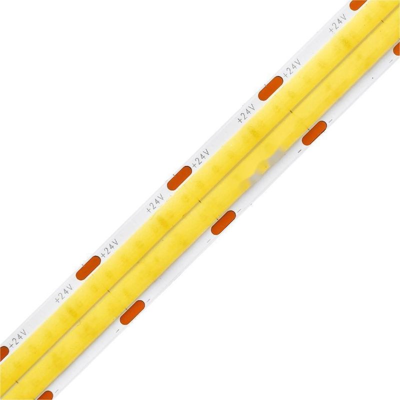 10m/roll ডাবল লাইন 600leds 12v 24v Ra80 12mm নমনীয় COB LED নমনীয় স্ট্রিপ লাইট