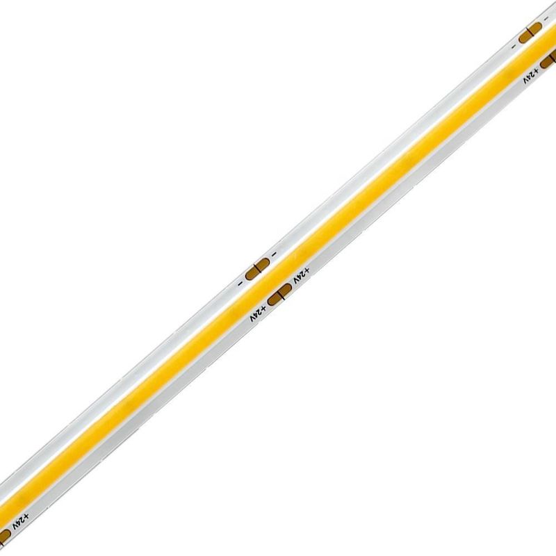90lm/W COB LED স্ট্রিপ DC24V CRI90 312LEDs/m স্থিতিশীল বাঁধ আঠালো এবং 60000 ঘন্টা কাজ জীবনকাল সঙ্গে