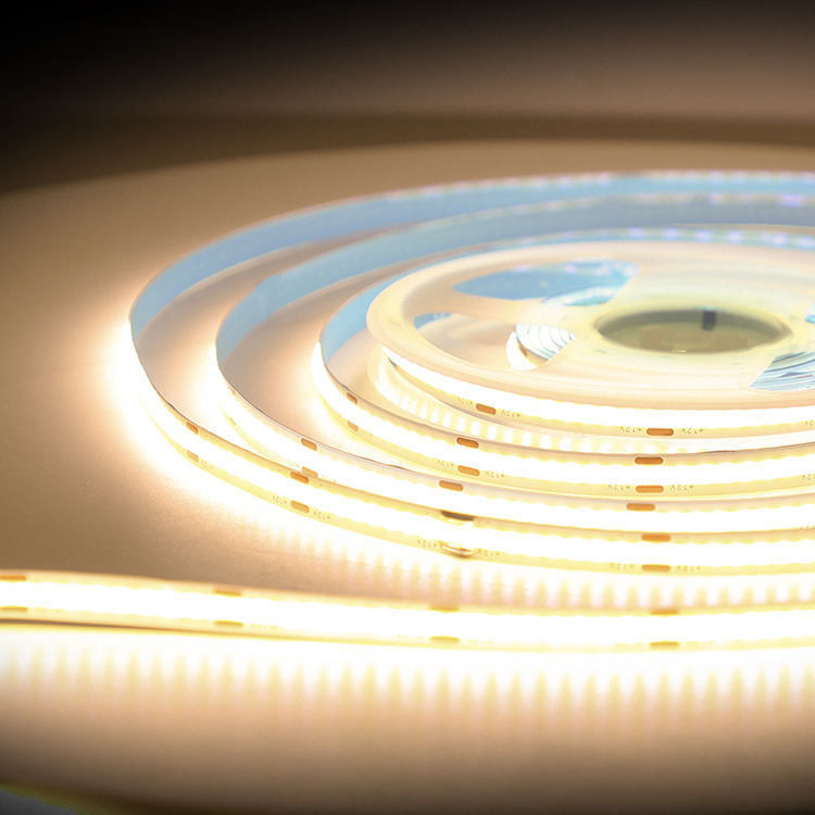 ৬০০০০ ঘণ্টার কাজের সময় সহ COB LED স্ট্রিপ DC12V/24V CRI90 320LEDs/m 110lm/W