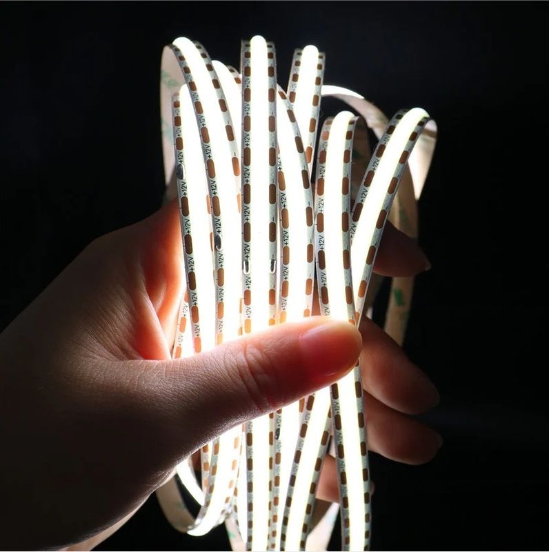 12V/24V ইনপুট ভোল্টেজ নমনীয় LED স্ট্রিপ 3 Ra90 320led/m উষ্ণ সাদা উচ্চ ঘনত্ব