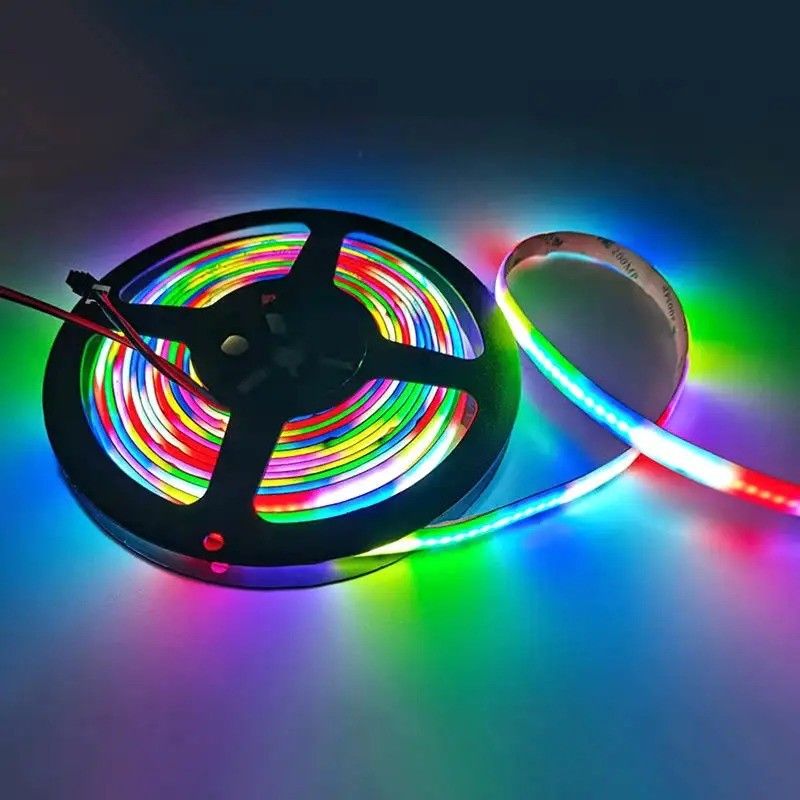 ল্যাম্প আলোকসজ্জা ফ্লাক্স lm 1000 24V 576leds / মিটার RGB COB LED নরম হালকা স্ট্রিপ সরাসরি ভাল