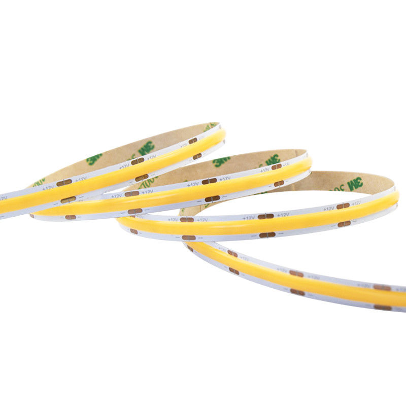 ছুটির আলোর প্রকল্পের জন্য কাটিয়া 320LED 8MM 12 ভোল্ট নমনীয় COB LED স্ট্রিপ লাইট