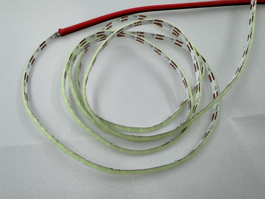 উচ্চ উজ্জ্বলতা 12V 5V COB LED স্ট্রিপ উচ্চ CRI এবং 2700k-6500k রঙ তাপমাত্রা সহ