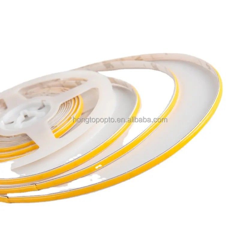 COB LED স্ট্রিপ 12V 1CM কাটিং 3MM অতি পাতলা প্রস্থ 5MM 100lm CRI90 3 320LEDs ডাবল PCB