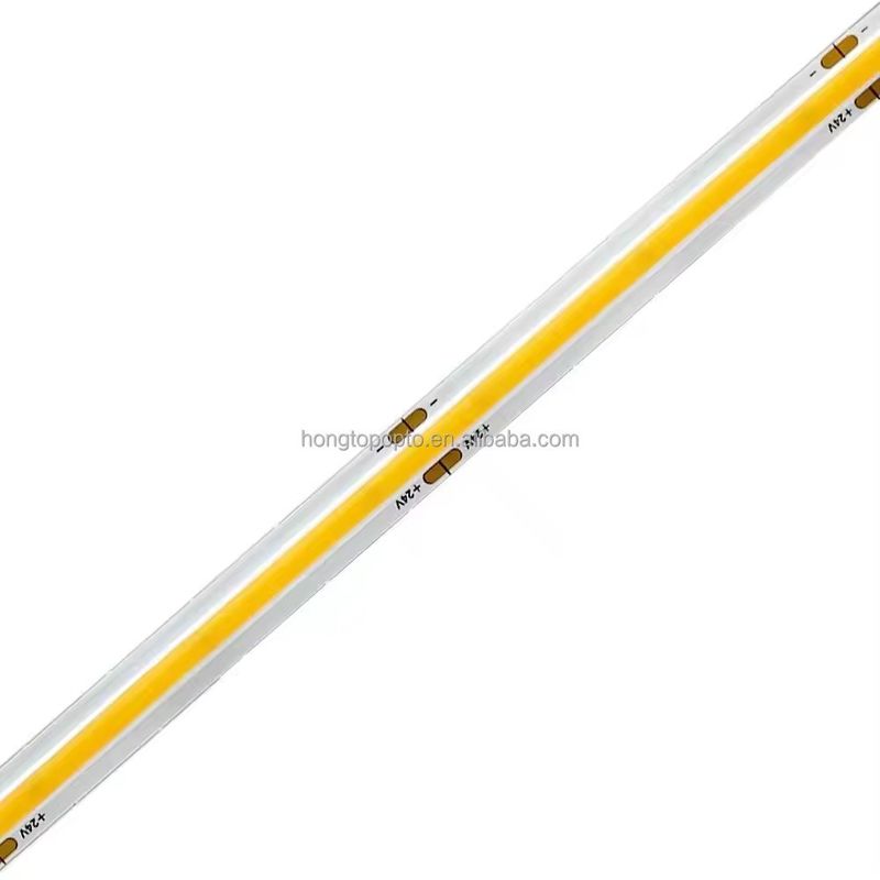 ডিমপ্রুফ সিওবি এলইডি স্ট্রিপ CRI90 300LEDs/m 10m/roll with 3M Tape and No Voltage-drop DC12V