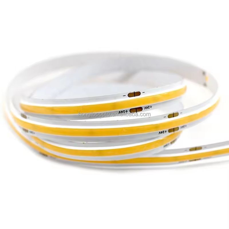 ডিমপ্রুফ সিওবি এলইডি স্ট্রিপ CRI90 300LEDs/m 10m/roll with 3M Tape and No Voltage-drop DC12V