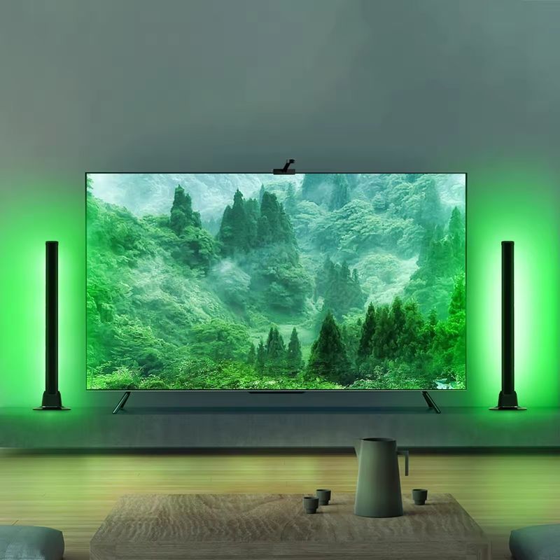 বেডরুমের সজ্জা জন্য 18LEDS রঙ পরিবর্তন RGB RGBIC মেঝে ল্যাম্প 30cm এবং 50cm আকার