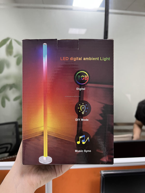 RGBIC স্মার্ট হোম লাইটিং 3.5W রঙিন LED ফ্লোর ল্যাম্প বেডরুমের জন্য 45 সেমি ডেস্কটপ সংস্করণ