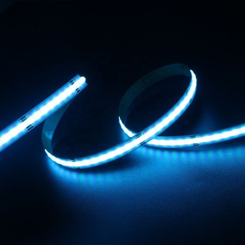 8mm 576leds RGB COB LED স্ট্রিপ উচ্চ ঘনত্ব 12v 24V IP20 স্মার্ট স্ট্রিপ আলো জন্য