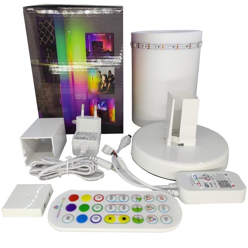 1800lm LED রঙ পরিবর্তন পরিবেষ্টিত কোণার আলো RGB রঙিন রিমোট কন্ট্রোল মেঝে ল্যাম্প