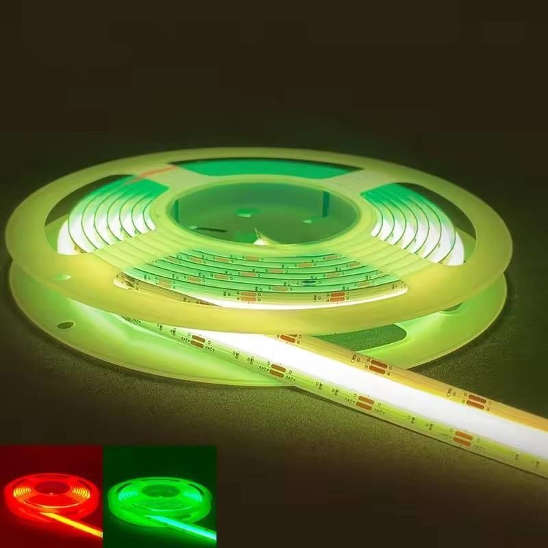 50000 ঘন্টা কাজ সময় COB LED স্ট্রিপ লাইট ডিসি 12V 24V কাস্টমাইজড RGB RGBW RGBCCT স্ট্রিপ