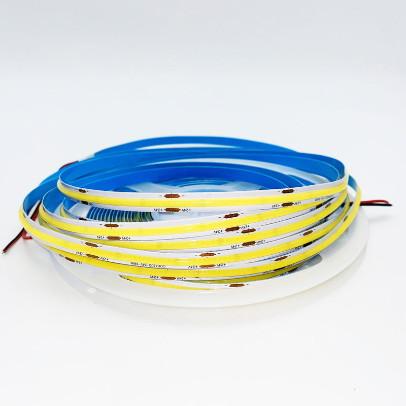 12V 24V RA 90 হাই সিআরআই এলইডি টেপ লাইট 16.4FT 100lm/w ফ্লাক্স সহ কাটযোগ্য সিওবি স্ট্রিপ