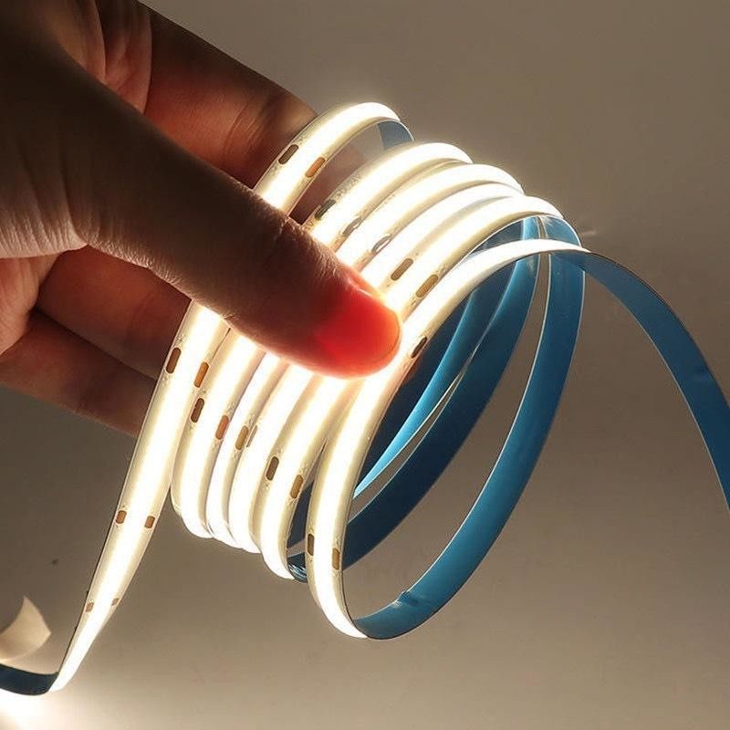12V/24V কোব LED স্ট্রিপ 320leds / মি রোল থেকে রোল 5m / 10m / 20m / 50m প্রতি 3 LEDs কাটা