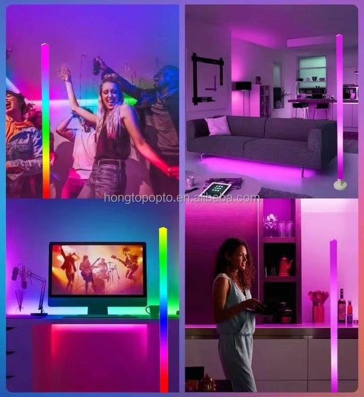 হোম ডেকোরেশনের জন্য 200lm DIY অ্যাপ কন্ট্রোল আরজিবি ক্রিসমাস রঙ পরিবর্তনকারী পরিবেষ্টিত মেঝে আলো