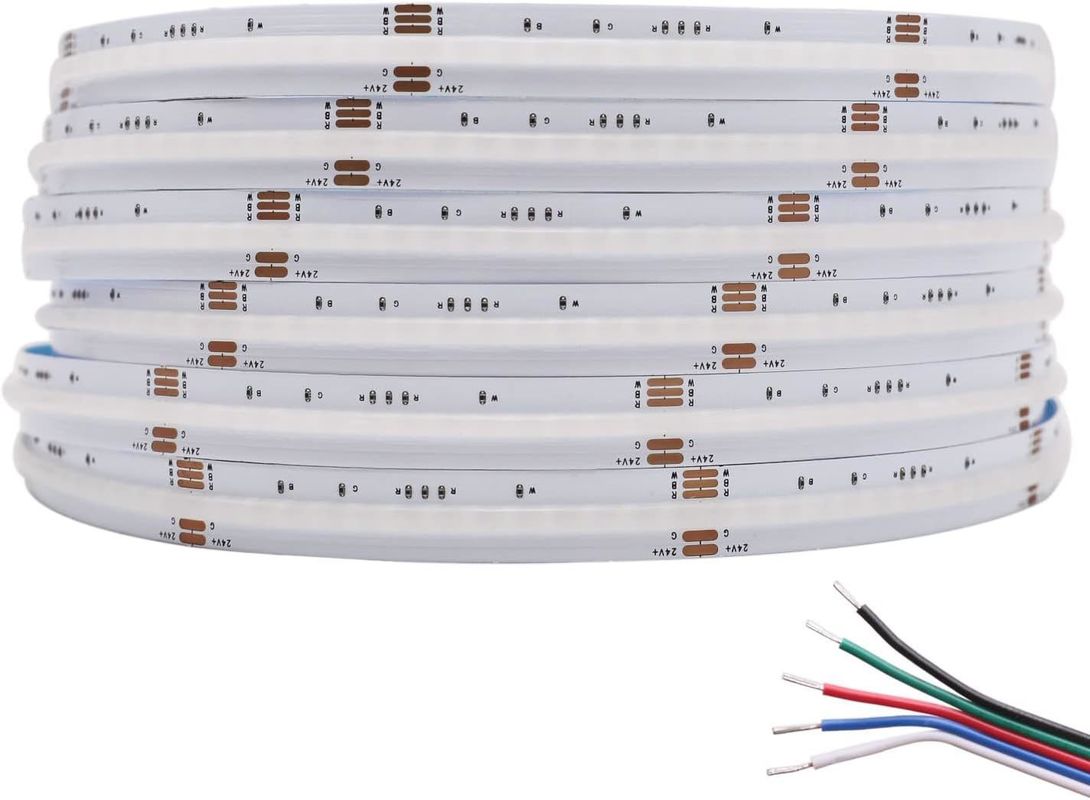 100lm/w ল্যাম্প আলোকসজ্জা দক্ষতা RGBW 784leds স্মার্ট সিওবি হোম সজ্জা জন্য নেতৃত্বাধীন স্ট্রিপ