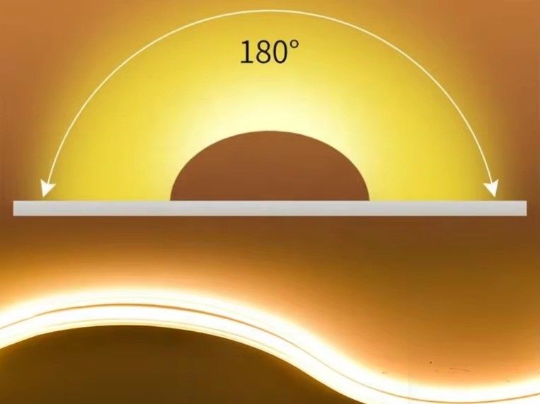 বহিরঙ্গন নমনীয় COB LED স্ট্রিপ হাল্কা সাদা উষ্ণ সাদা 288LEDs 280LEDs 320LEDs উচ্চ ভোল্টেজ