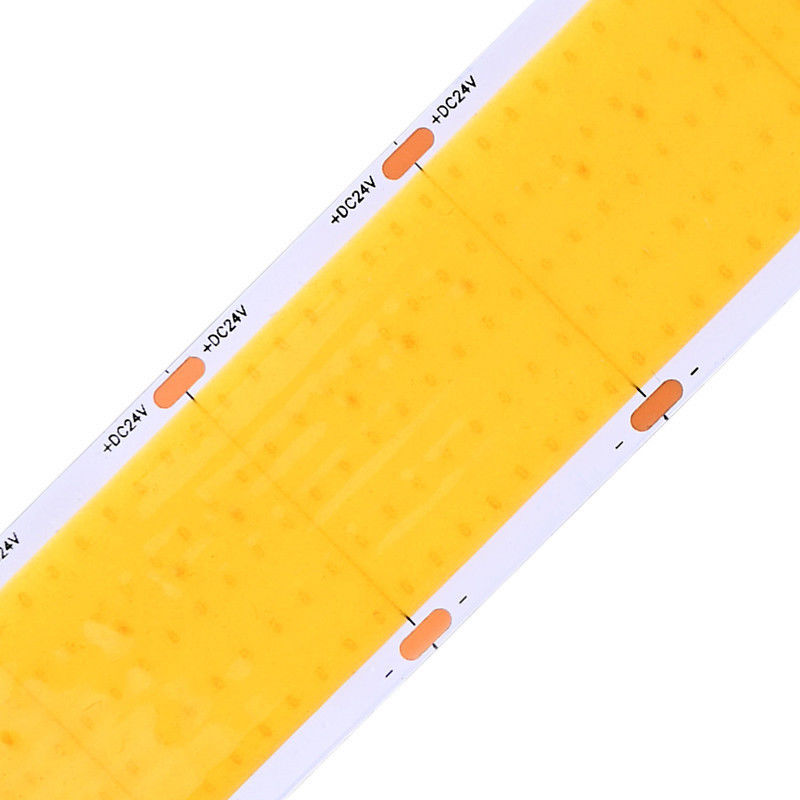 সুপার উজ্জ্বল COB LED স্ট্রিপ 30mm প্রশস্ত 1600Leds প্রতি মিটার CRI 90 কাস্টম লাইট