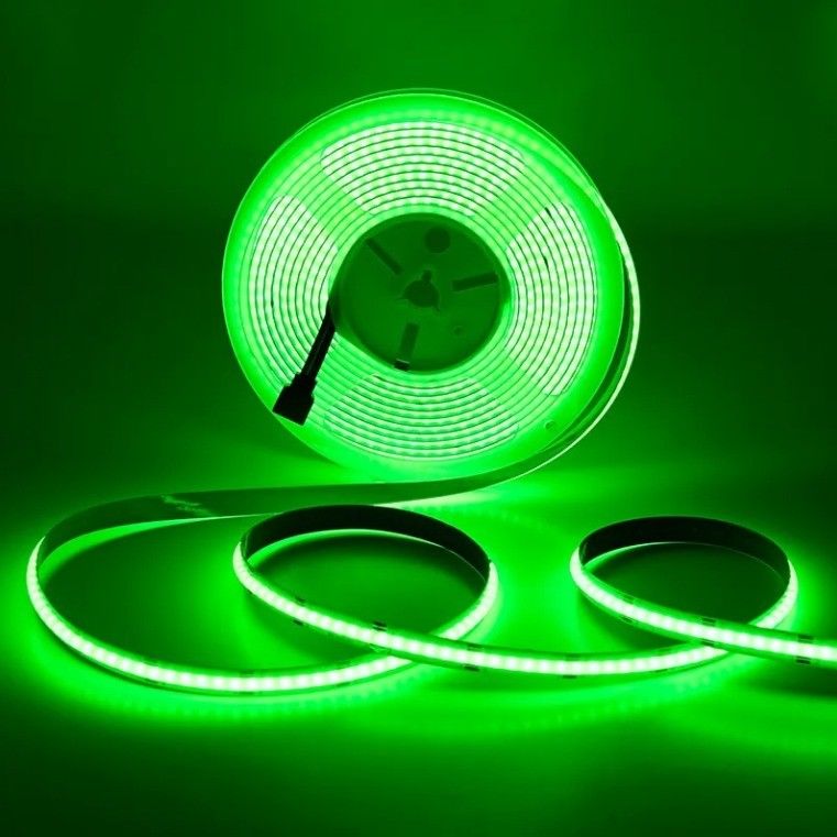 80lm/w 400leds/m অতি পাতলা 5V 12V 24V IP20 হোয়াইট COB LED লাইট স্ট্রিপ 3mm 5mm প্রস্থ হোয়াইট ব্লু রেড গ্রিন FCOB LED স্ট্রিপ